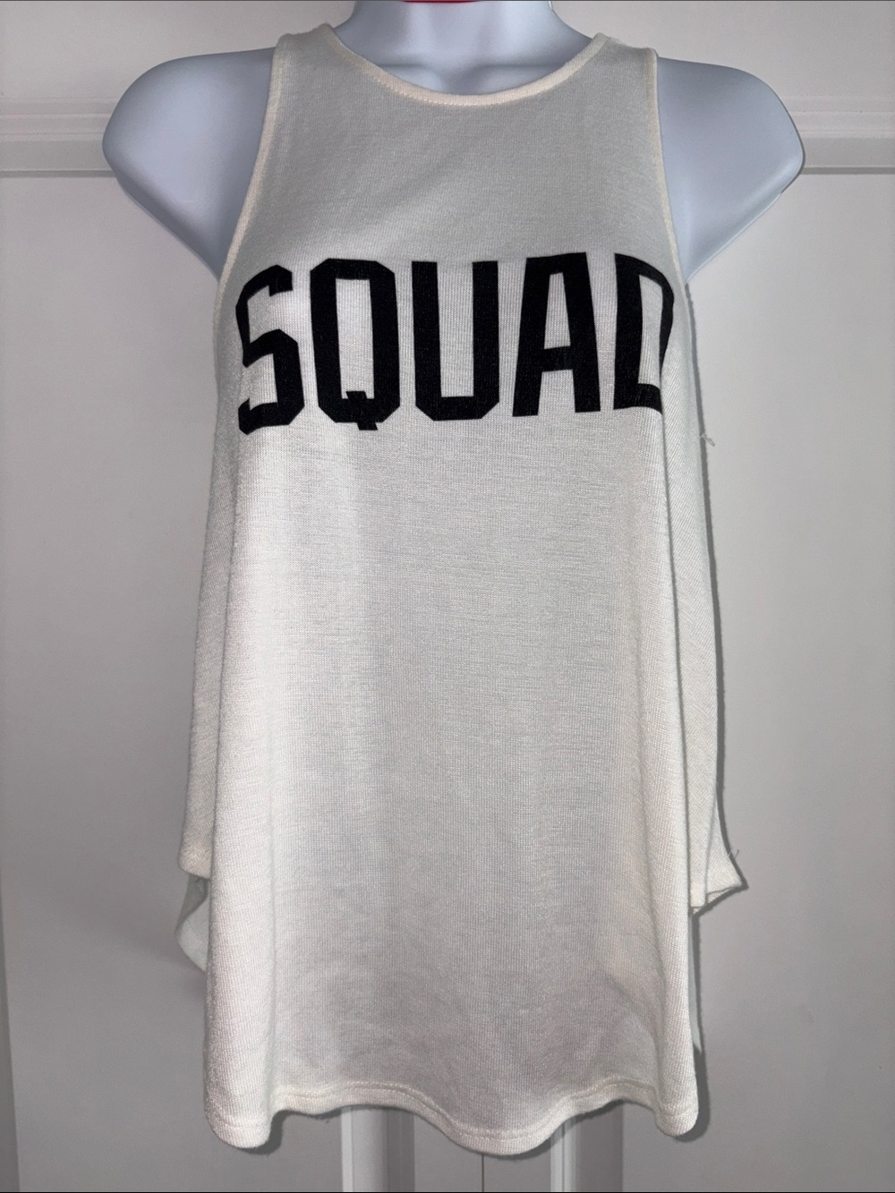Freeze “SQUAD” Tank Top Size XS Smoke free- Cream and Black